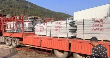 亳州 芝麻灰花岗岩光面毛板出货日常