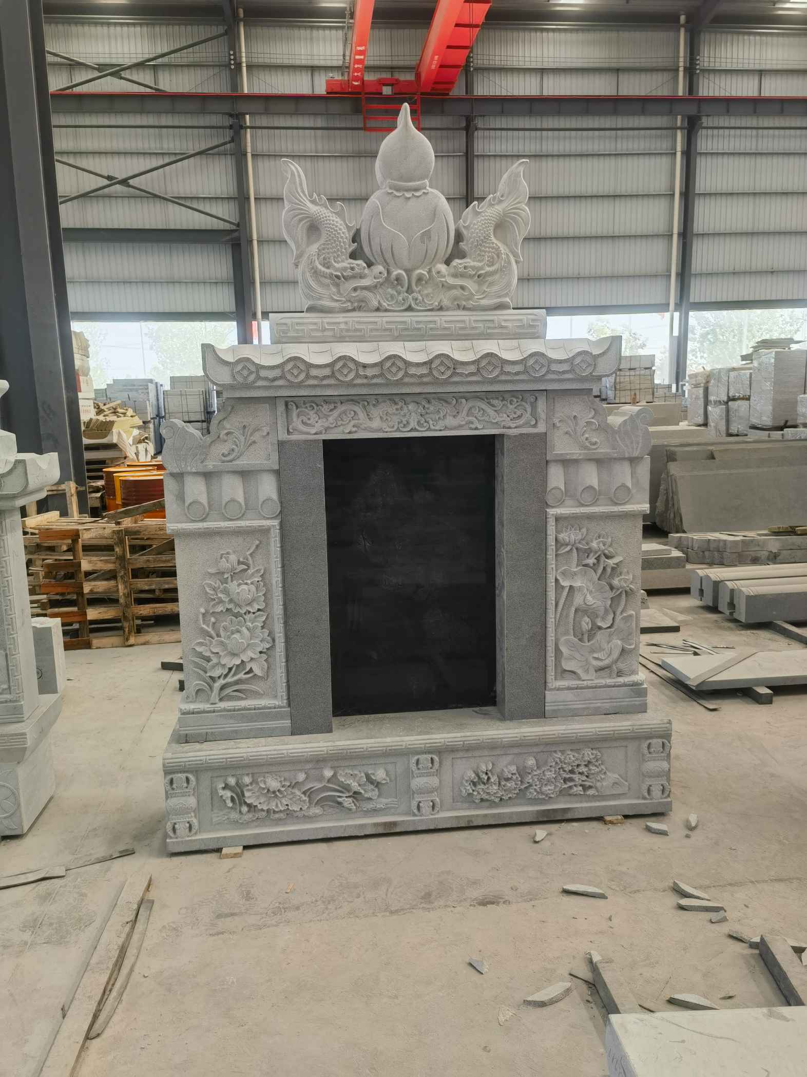 亳州 芝麻灰高档墓碑、土墓，一套也支持定做